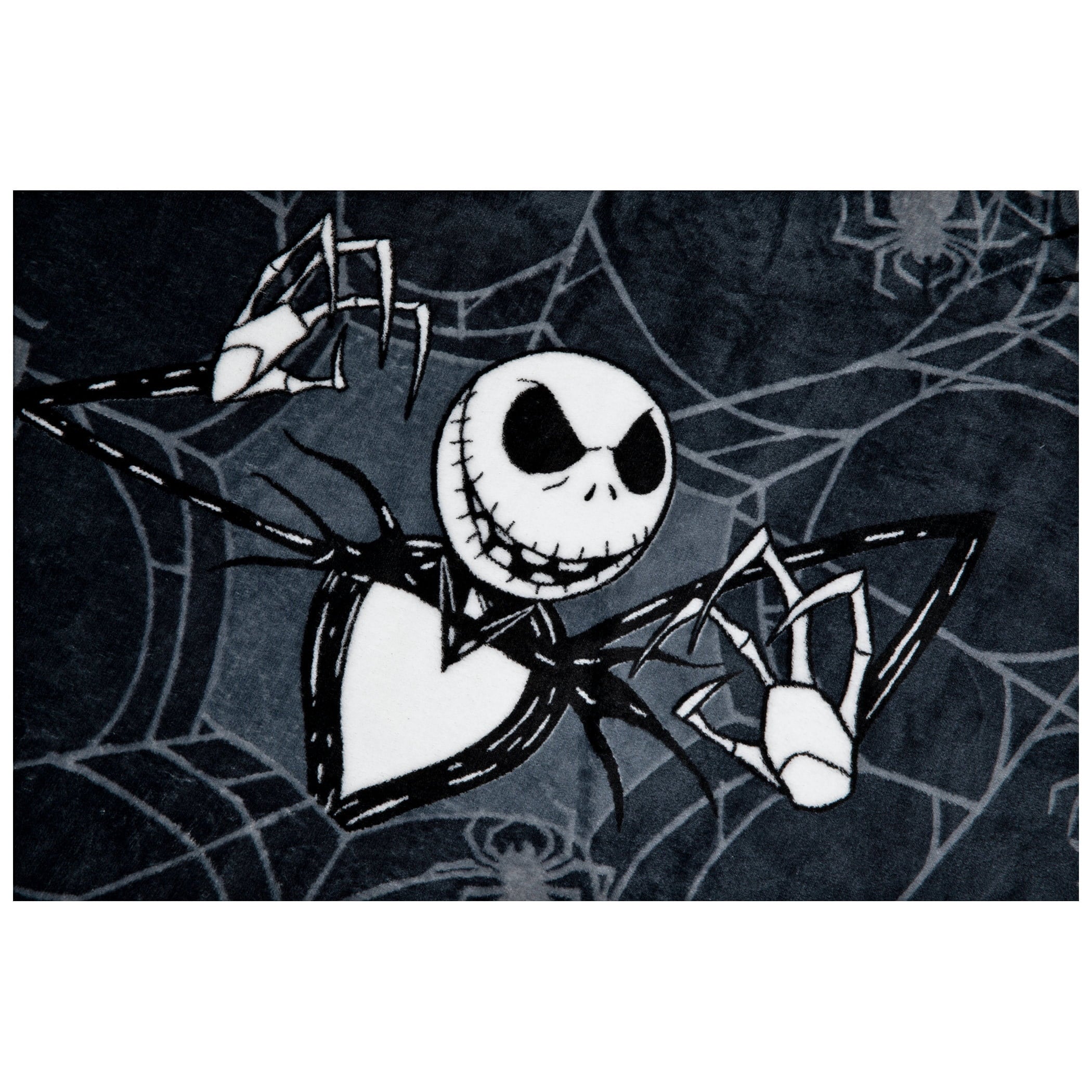 Nightmare Before Christmas Jack Skellington 62x90 Plush Throw Blanket, 100% Polyester - Image 4
