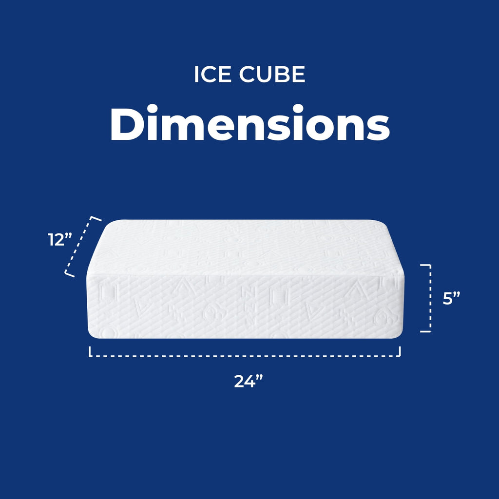 (2 pack) Ice Cube Cooling Memory Foam Bed Pillow (1 Count) - Image 6