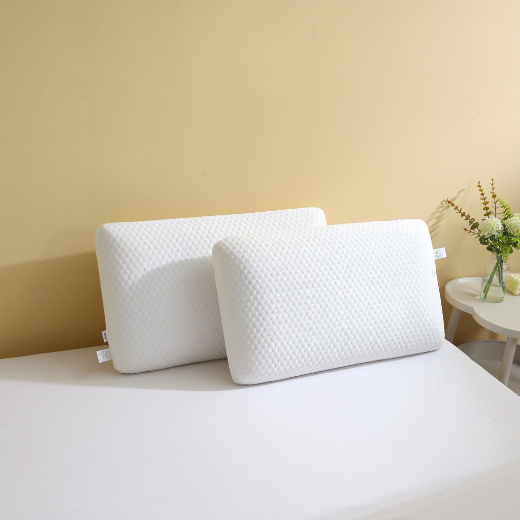 Memory Foam Bed Pillows, Pillow for Side and Back Sleeper, Pillow for Neck Pain Relief, Washable Removable Cover, Sof... - Image 6