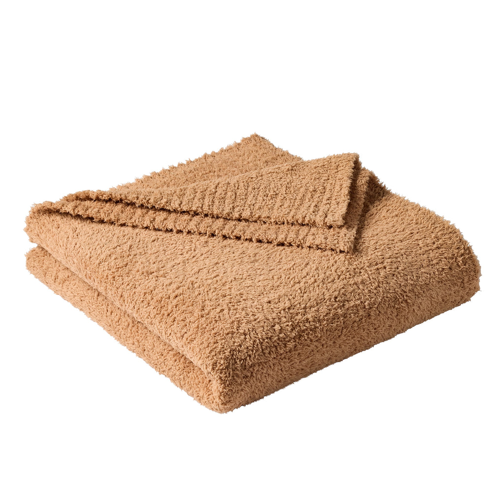 Better Homes & Gardens Cozy Knit Throw, Dark Caramel, 50x72" - Image 2