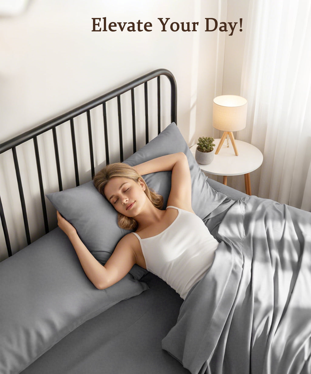 YGXNEWER Full Size 4 Piece Sheet Set, Comfy Breathable Cooling Bed Sheets Set, Hotel Luxury Bedding, Deep Pockets, Ultra-Soft, Wrinkle Free, - Image 3