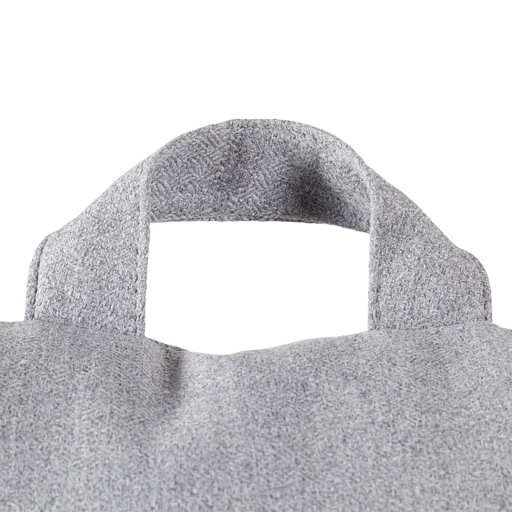Jumbo Cement Gray Polyester Bed Rest Pillow - Image 5