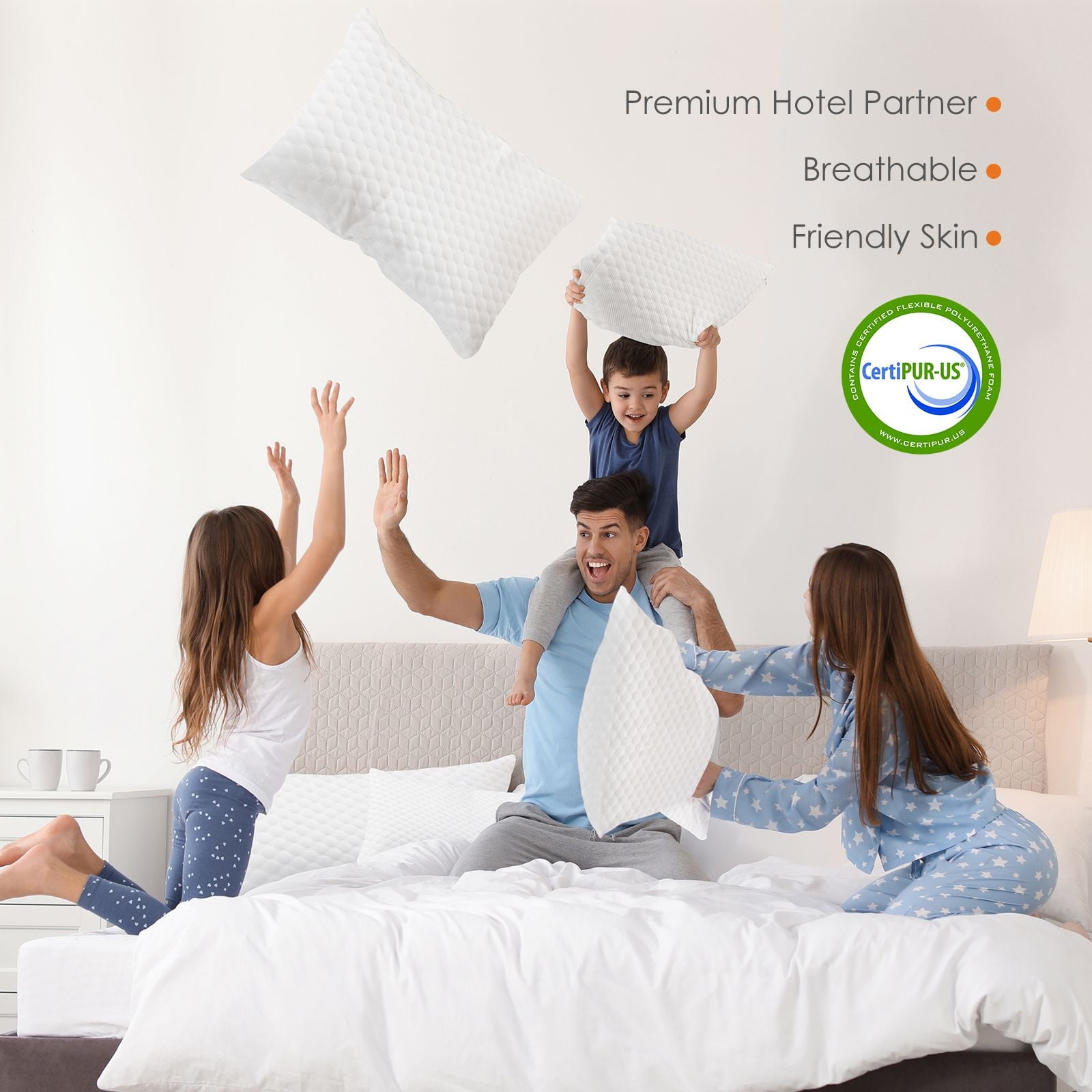 Memory Foam Pillow, Standard Size Pillows for Sleeping, Bed Pillow Soft and Comfortable, 1 Pack - Image 5