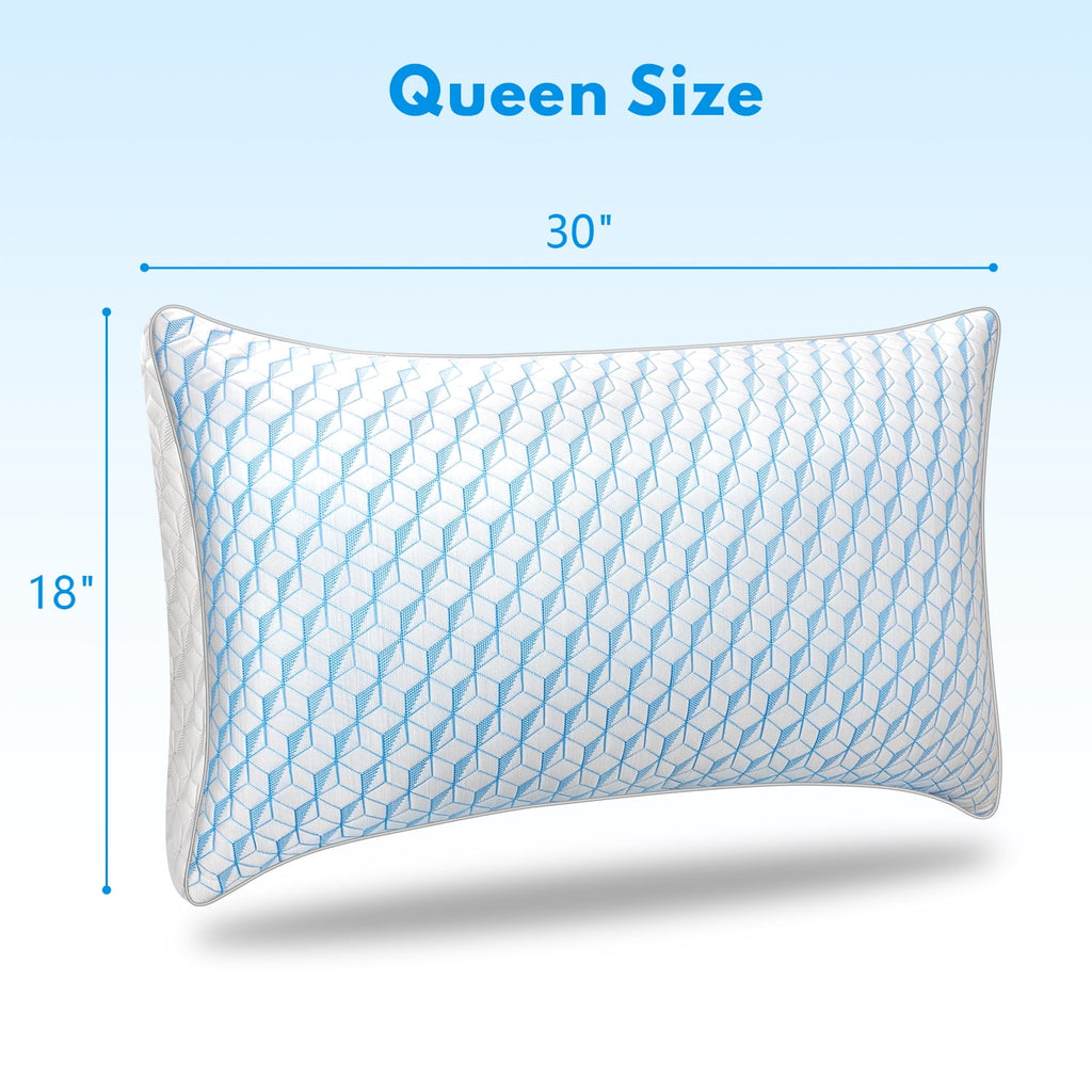 Bed Pillows, Pillows for Bed Queen Size 2 Pack, Premium Down Alternative Luxury Hotel Pillows Set of 2, Cooling Pillo... - Image 6