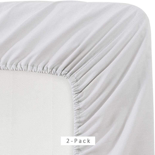 2 Pack Fitted Hospital Bed Sheets with Elastic All Around for a Double Brushed Ultra Soft Breathable 100% Microfiber ... - Image 2