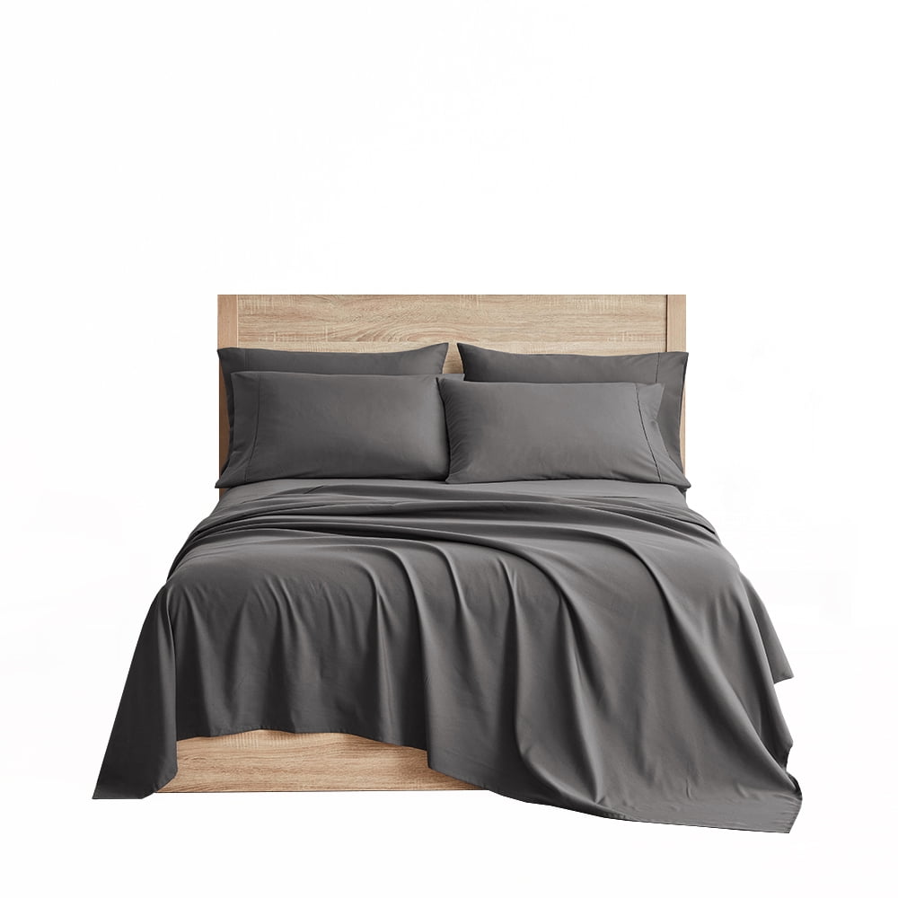 So Soft 3-Piece Dark Gray Sheet Set, Twin - Image 5