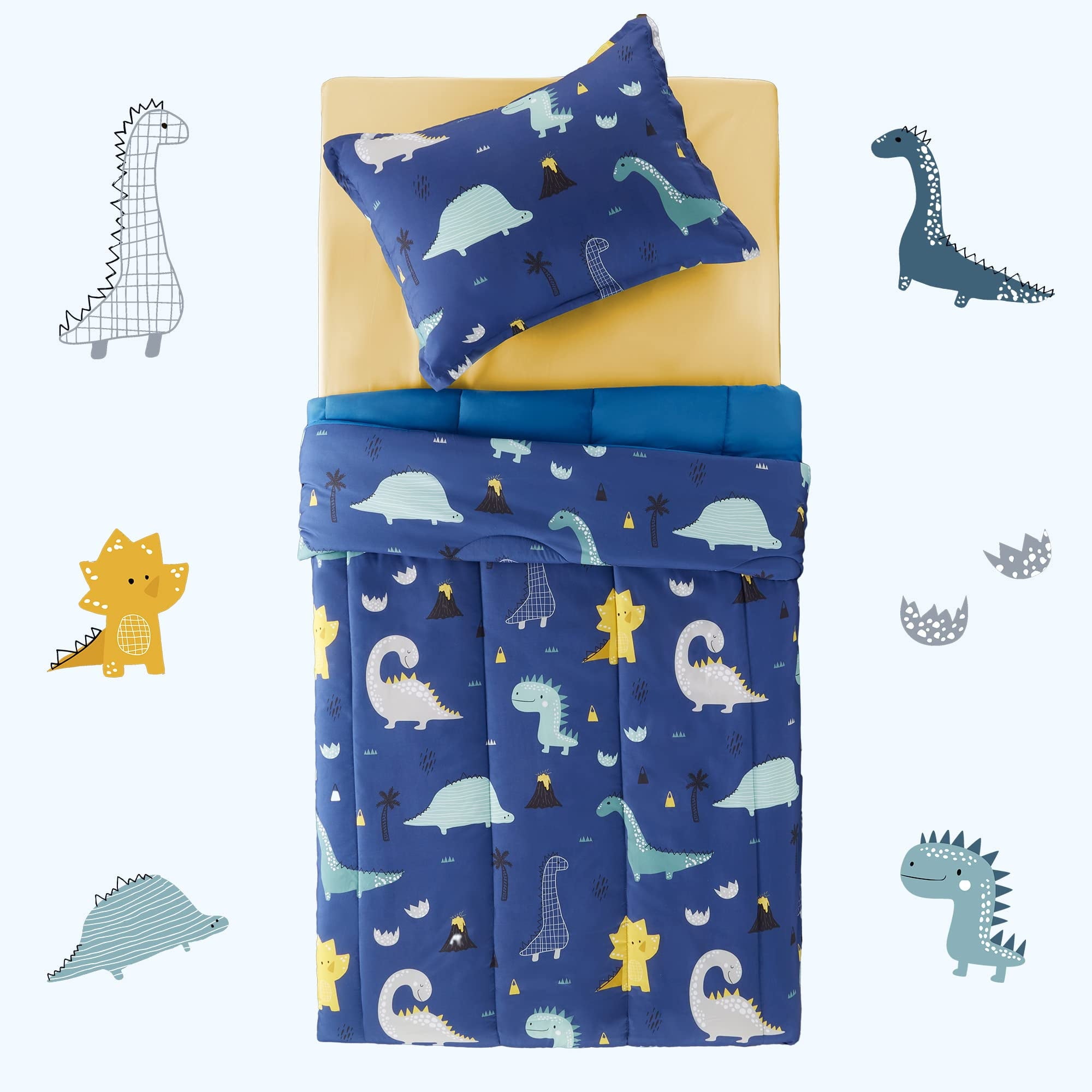 Kids Bedding Comforter Set Twin/Twin Xl Size - Super Soft & Cute Printed 2-Piece Comforter Set All Seasons for Boys, ... - Image 5