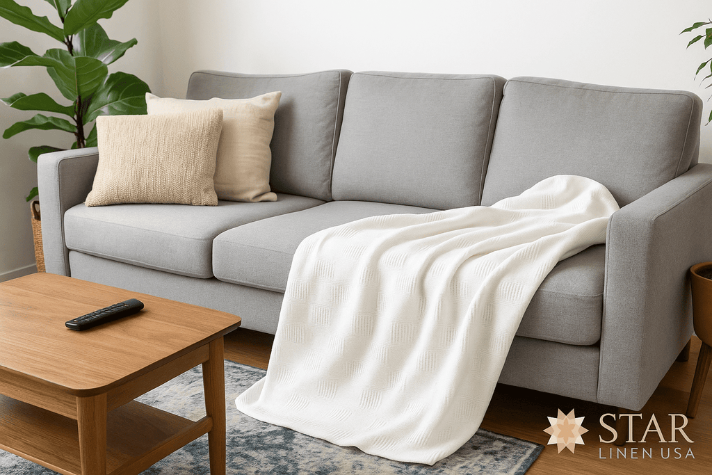 Hospital Thermal Blanket Throw Snag Free | 100% Cotton | Twin 66"x90" | White (1) - Image 5