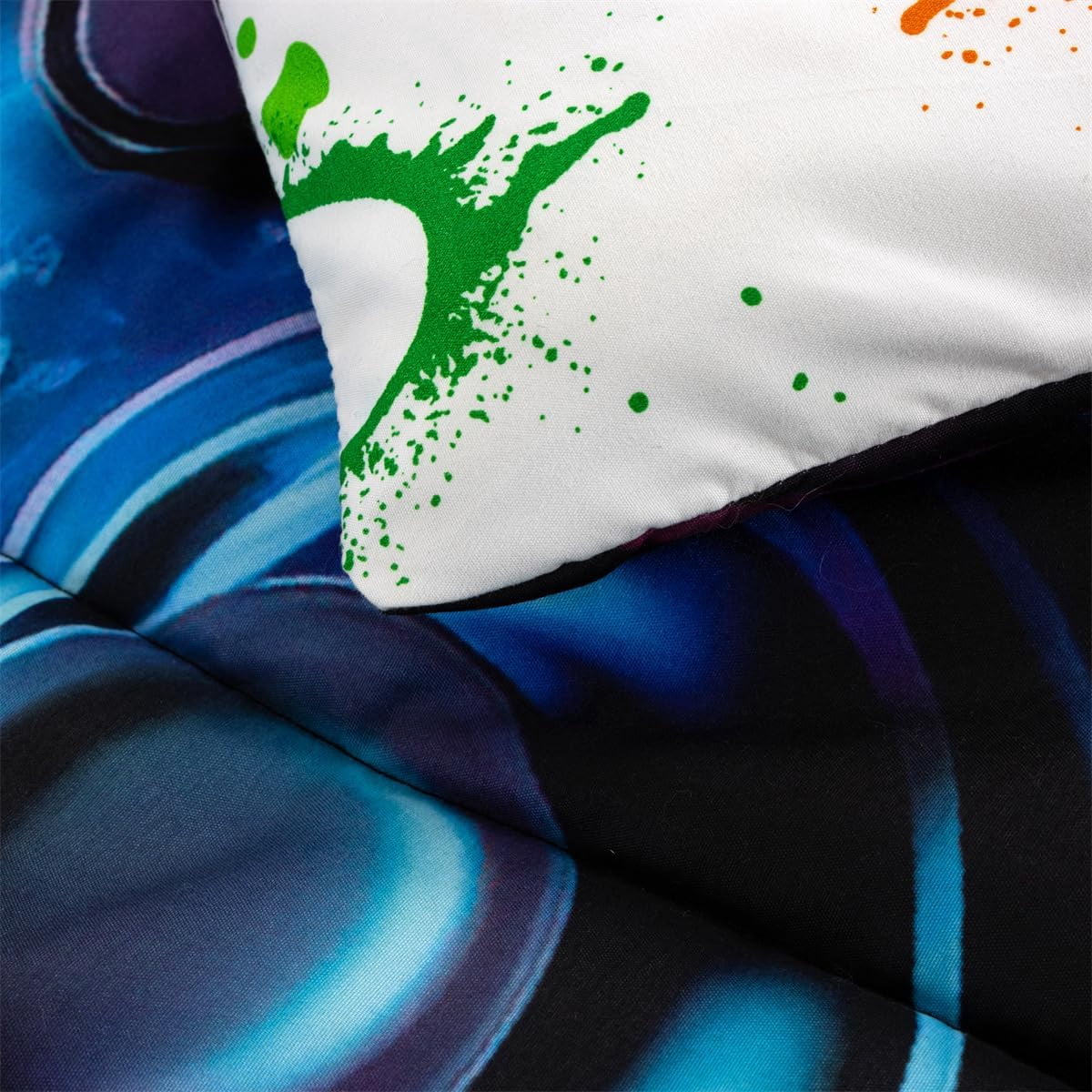 Game Console Comforter Set for Boys Girls Kids Space Universe Gaming Geometric Lightweight Microfiber Gamer Bedding S... - Image 2