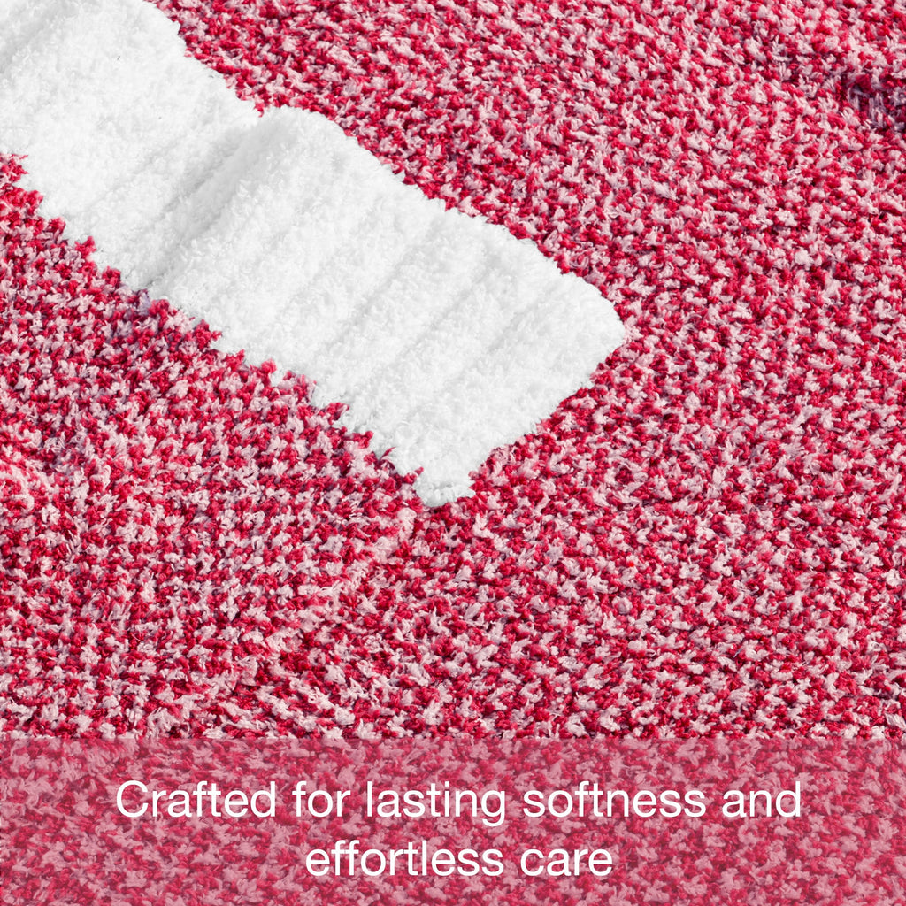 Knit Throw Blanket, Ultra Soft Cozy Fluffy Blankets, Lightweight Fuzzy Plush Throw for Couch and Bed, Mixed Red, 50"x60" - Image 6