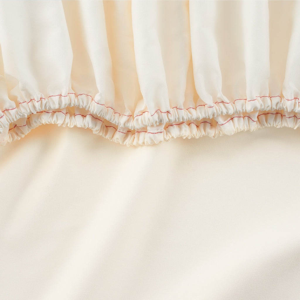 Brushed Microfiber Fitted Sheets - Bedding Essentials - Full - (6 Pack) Ivory - Image 2