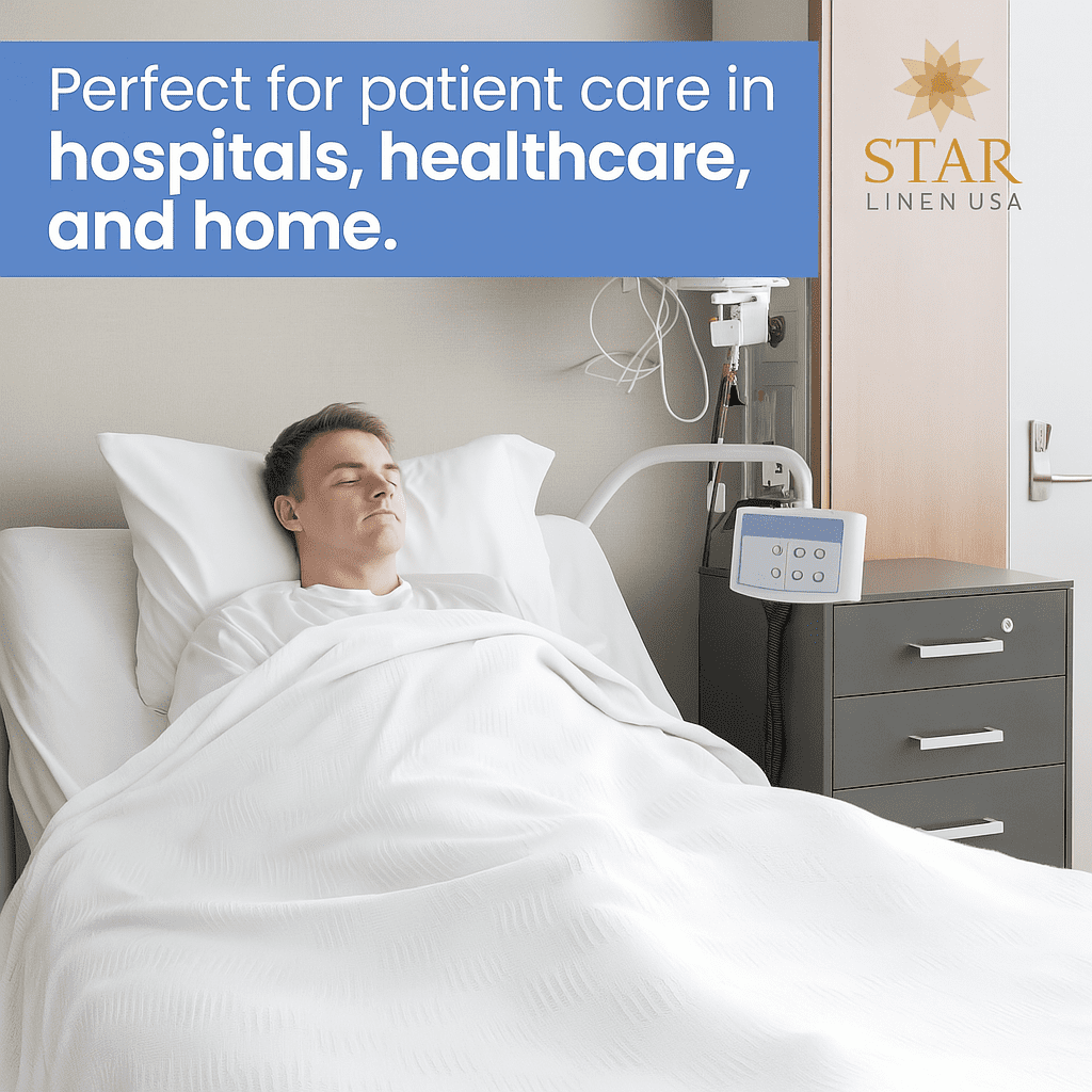 Hospital Thermal Blanket Throw Snag Free | 100% Cotton | Twin 66"x90" | White (1) - Image 4