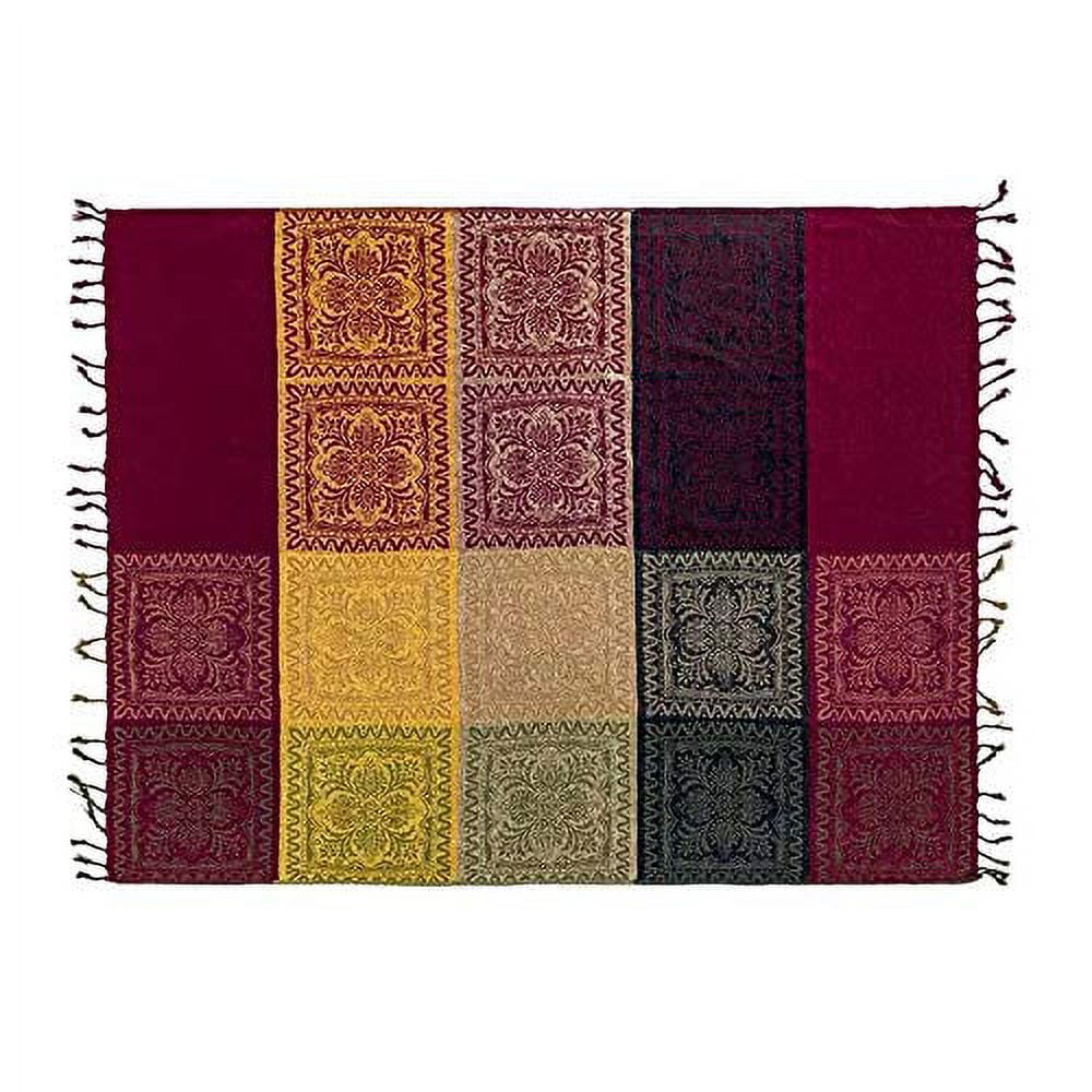 75x60 Inch Machine Wash Boho Tribal Throws Blankets Colorful Bohemian Hippie Chenille Throw Covers Couch Furniture So... - Image 6