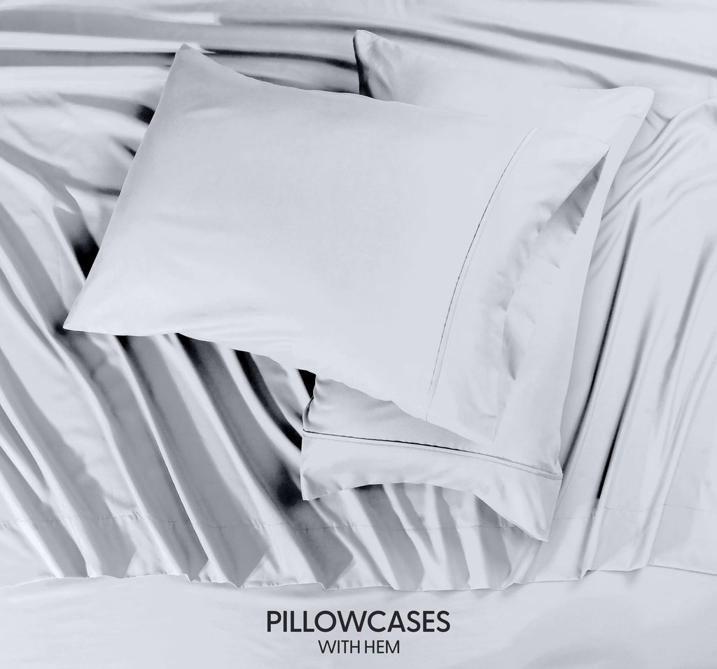 Beddora Queen Size Bed Sheet Set in Bright White – 4 Piece Microfiber Sheets, Ultra-Soft, Deep Pocket, Wrinkle-Resistant, Easy Care, Adult - Image 5