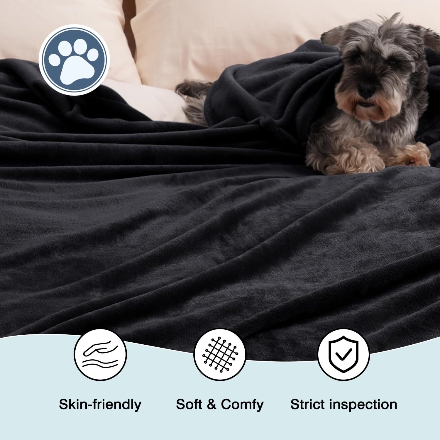 Throw Size Blanket, Luxury Plush Cozy Fuzzy Fleece Blanket, Super Soft Warm Big Lightweight Throw Blanket All Seasons Suitable, Versatile Th - Image 3