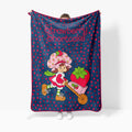 Strawberry Shortcake Berry Meadows 46" x 60" Coral Fleece Throw Blanket, Kids, Polyester, Navy - Image 2