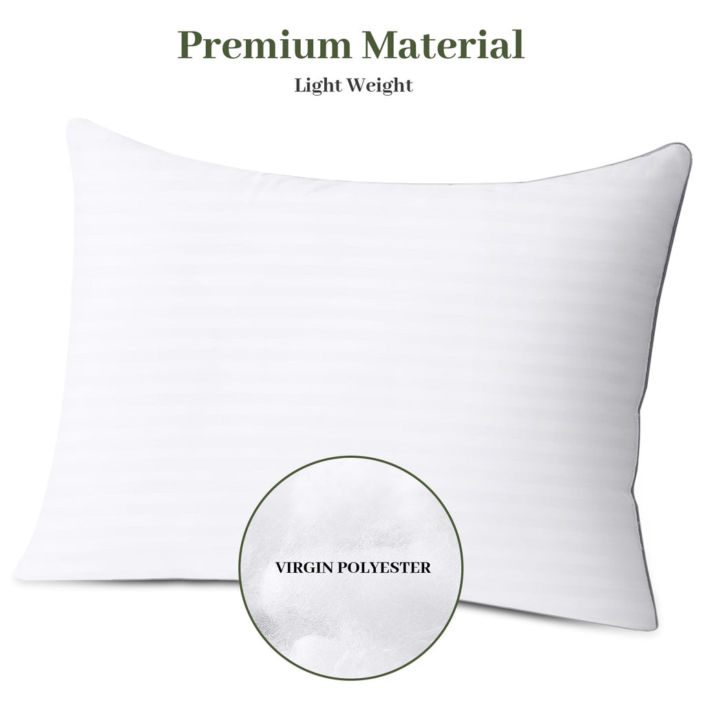 Pillows Standard Size Set of 2, Hotel Quality, Down Alternative Gusseted Bed Pillows for Side, Back, And Stomach Slee... - Image 5