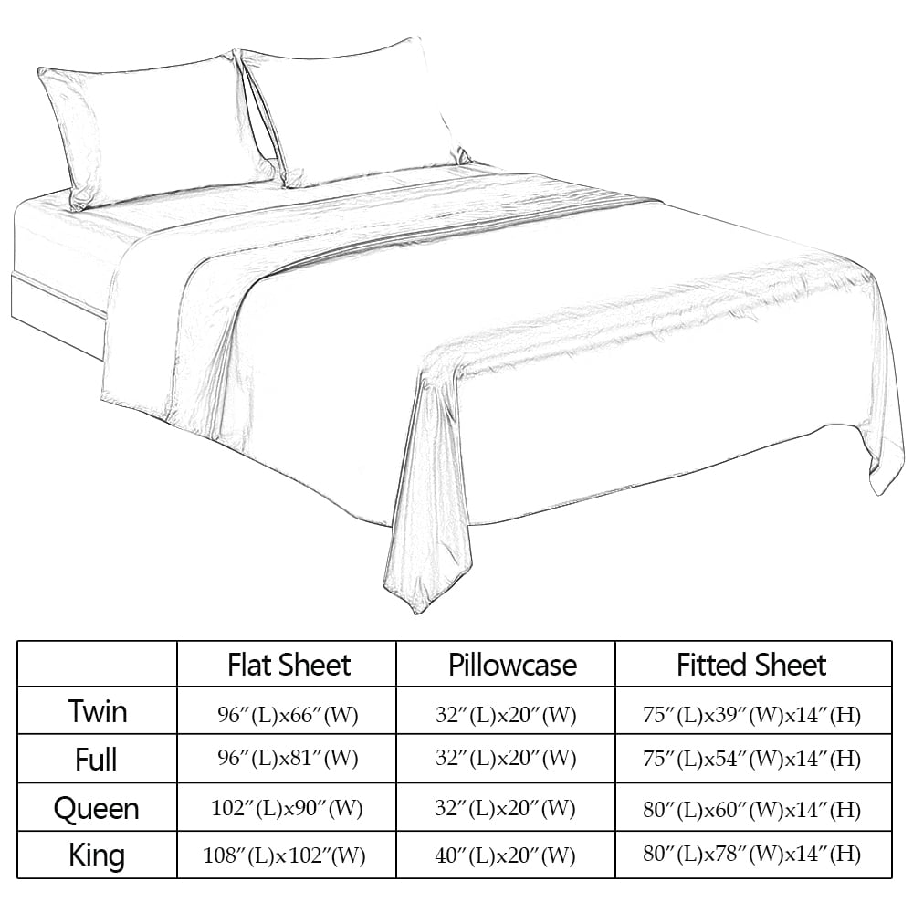 Twin Silk Gray Bed Sheet Set Deep Pocket Bed Flat Fitted Sheet, 3-Pieces - Image 2
