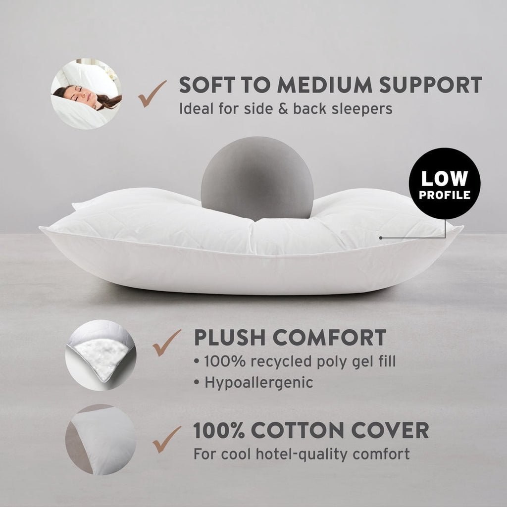 Sahara Nights | Stomach & Back Sleeper Pillow for Adults | , 100% Cotton Case, Gel Fiber Fill | Soft, Machine Washabl... - Image 3