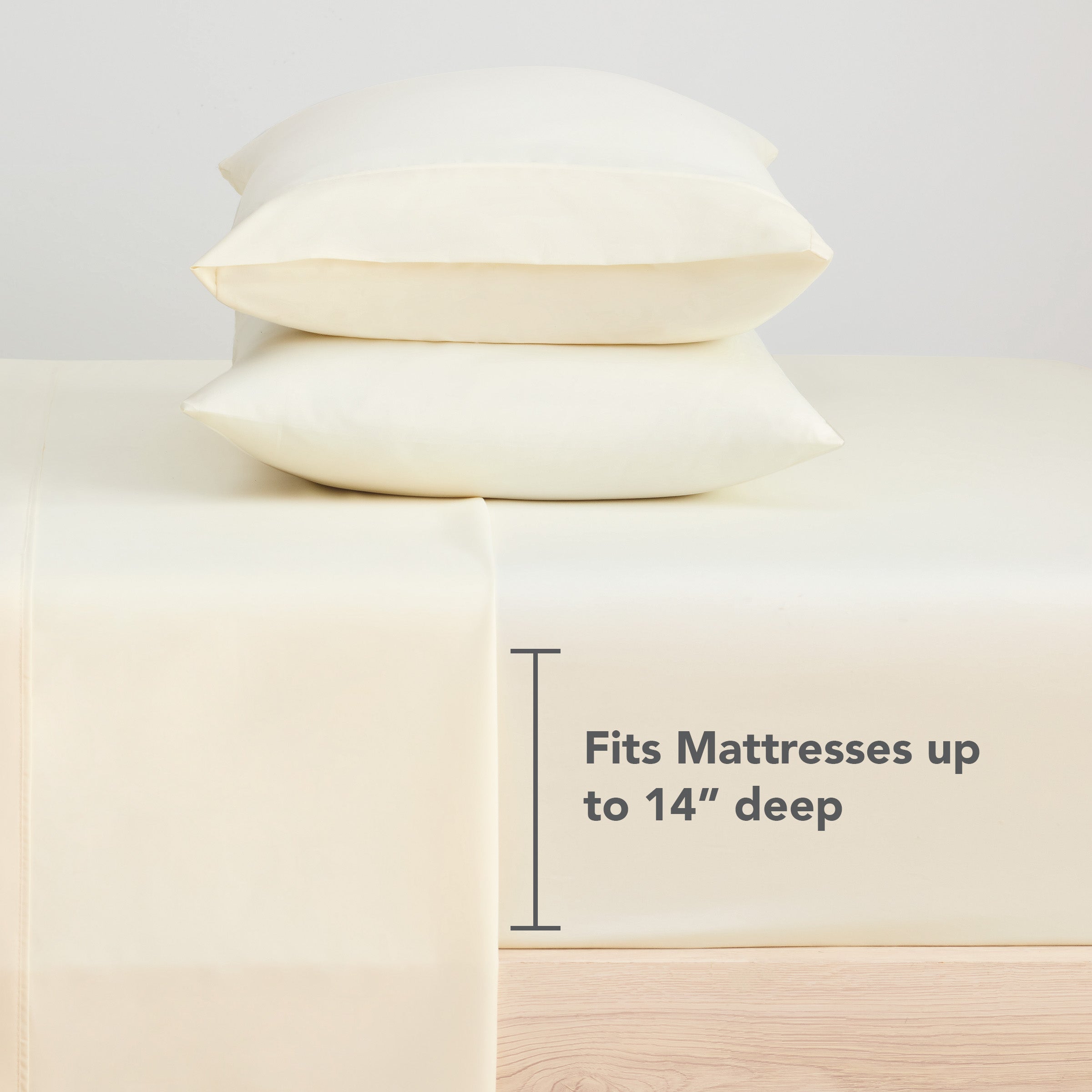 Brushed Microfiber Fitted Sheets - Bedding Essentials - Full - (6 Pack) Ivory - Image 3