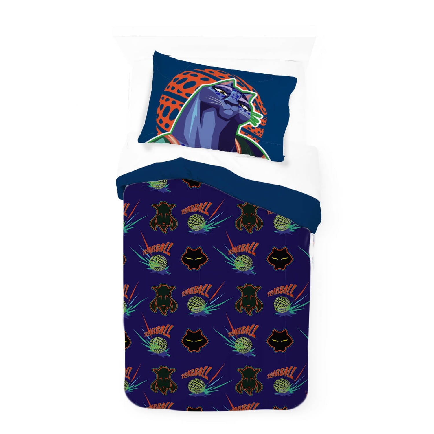 GOAT 2 Piece Twin/Full Kids Reversible Comforter and Pillowcase Bedding Set, Multicolor,Twin/Full - Image 6