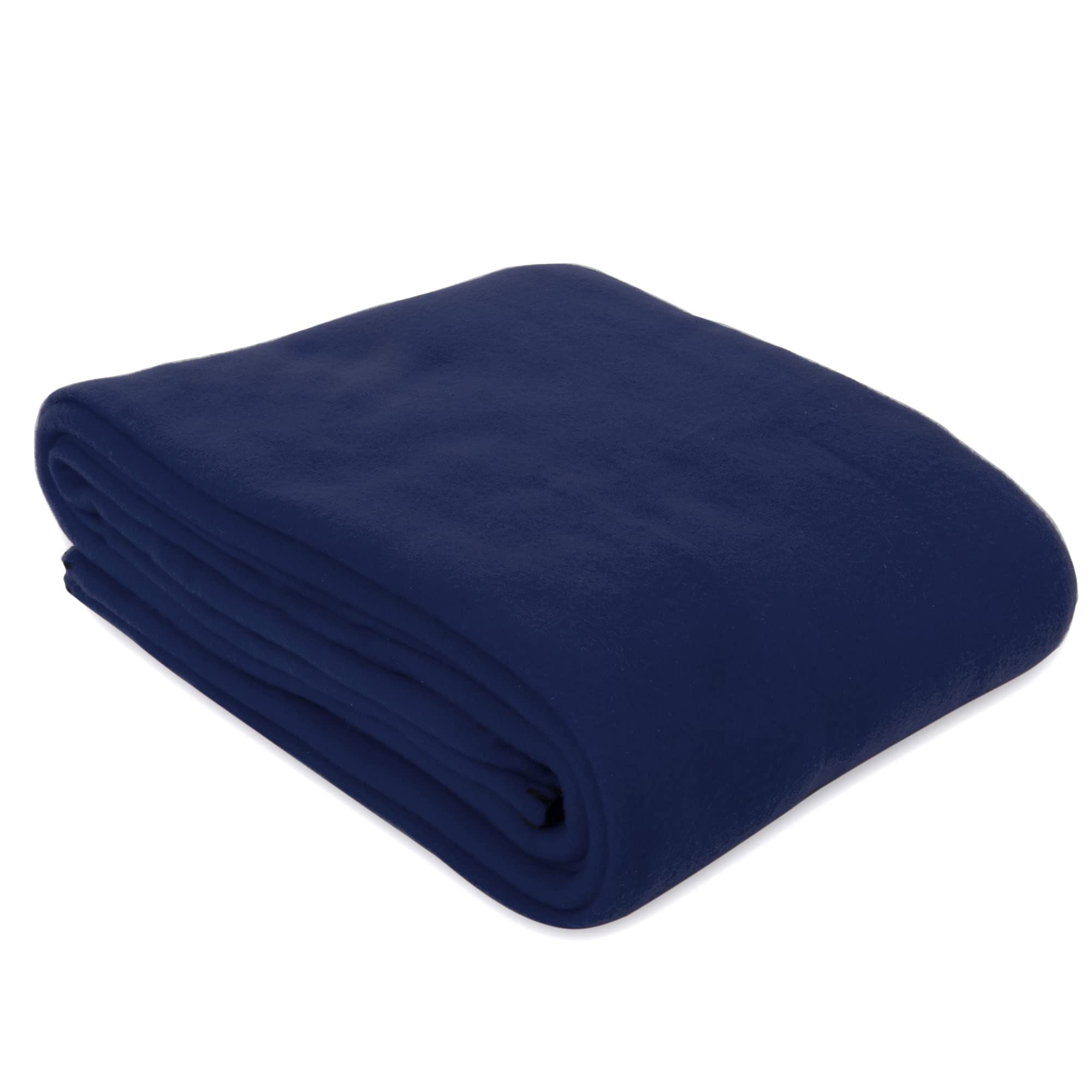 Solid Color 90"L x 60"W Fleece Throw Blanket for Fall, Winter, Spring, Summer, Men, Women, Homeless, Charity Donation... - Image 2