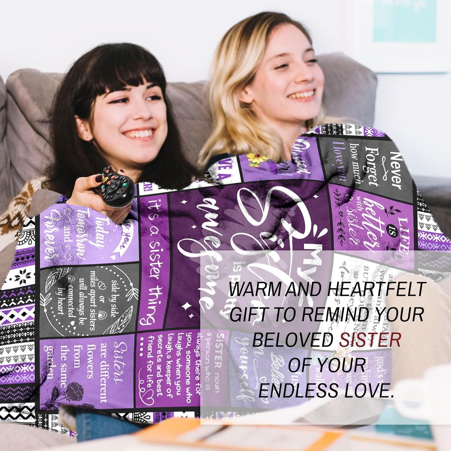 Sister Gifts Blanket, Sister Gifts , Happy Birthday Gifts for Sister, Unique Sister Gifts for My Dear Sister on Mothe... - Image 3