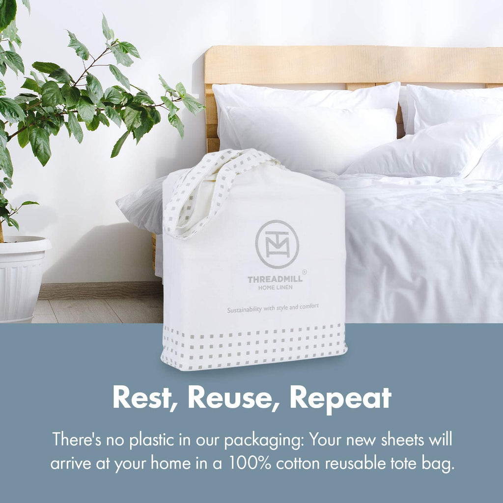 600 Thread Count 4-Piece Queen Bed Sheet Set, Sateen Weave, Sage Green - Image 5