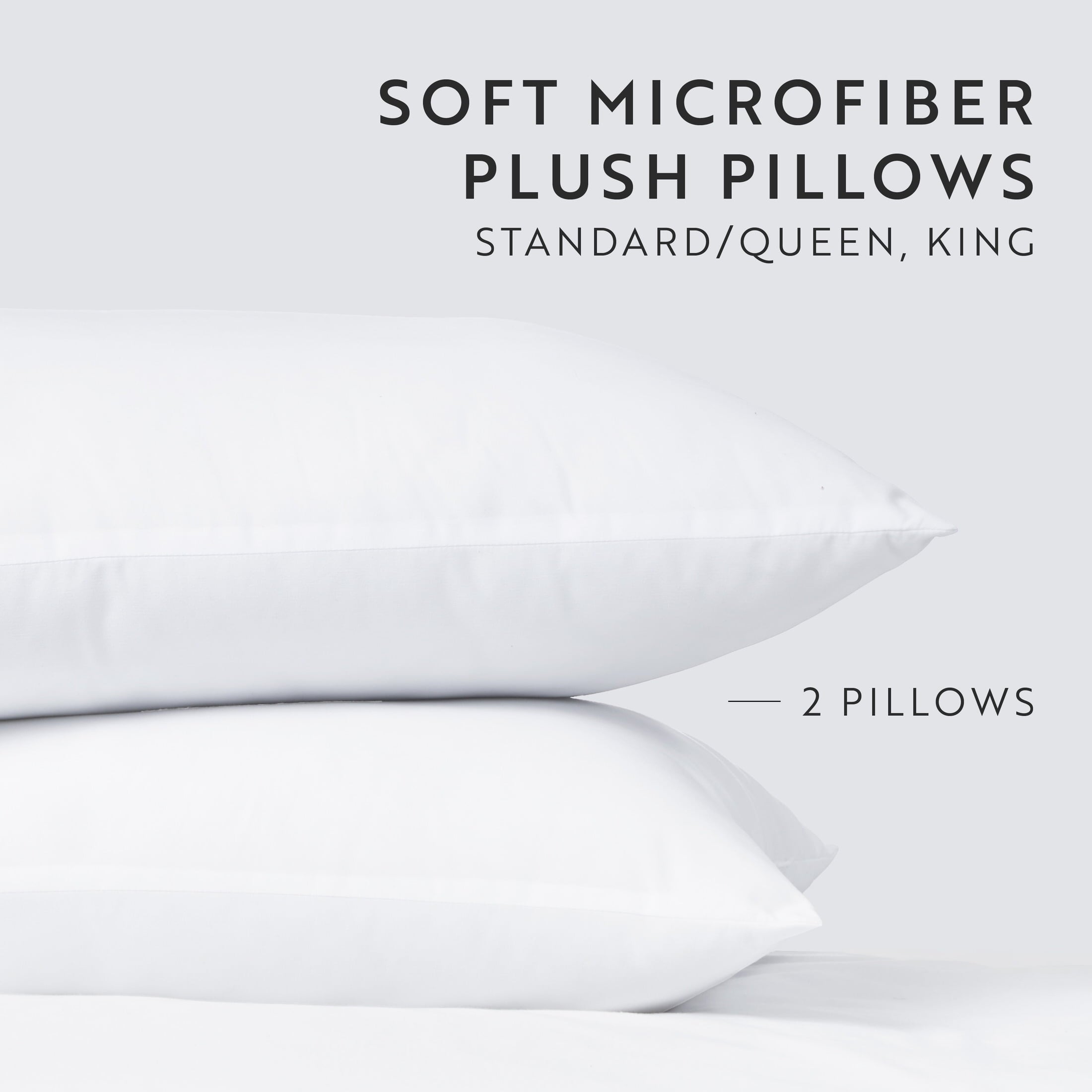 Plush Bed Pillows 2-Pack For All Sleep Styles - Back, Side and Stomach Sleepers - in King Size by Comfort Canopy - Image 4