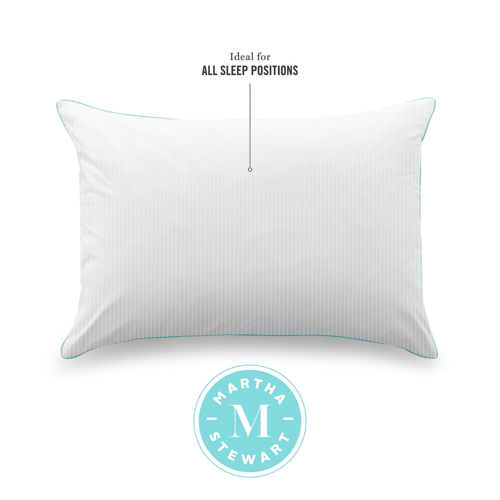 Classic Stripe Bed Pillows Standard / Queen Size Set Of 2, Enhanced Loft Plush Pillow for All Sleep Positions, 20" x ... - Image 3