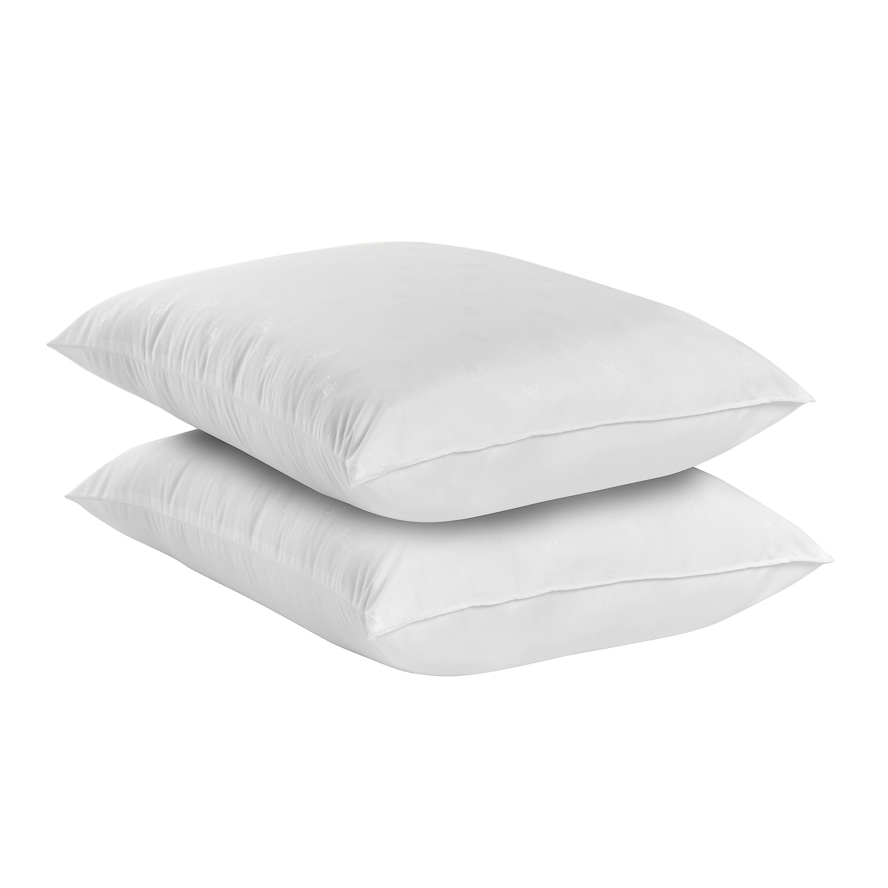 AllerEase Cotton Fresh Bed Pillow, S/Q, White- 2 Pack Antimicrobial Allergy Defense Fabric - Image 2