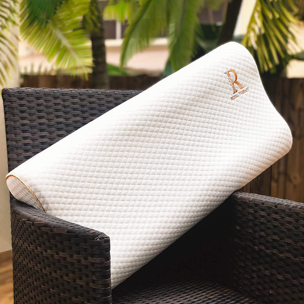 Queen Memory Foam Pillow + Extra Pillowcase, Bed Pillow for Neck & Shoulders for Adult - Image 2