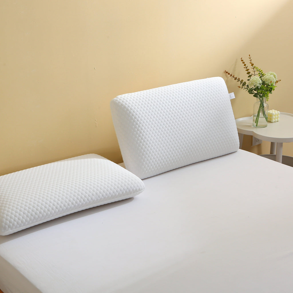 Memory Foam Bed Pillows, Pillow for Side and Back Sleeper, Pillow for Neck Pain Relief, Washable Removable Cover, Sof... - Image 4