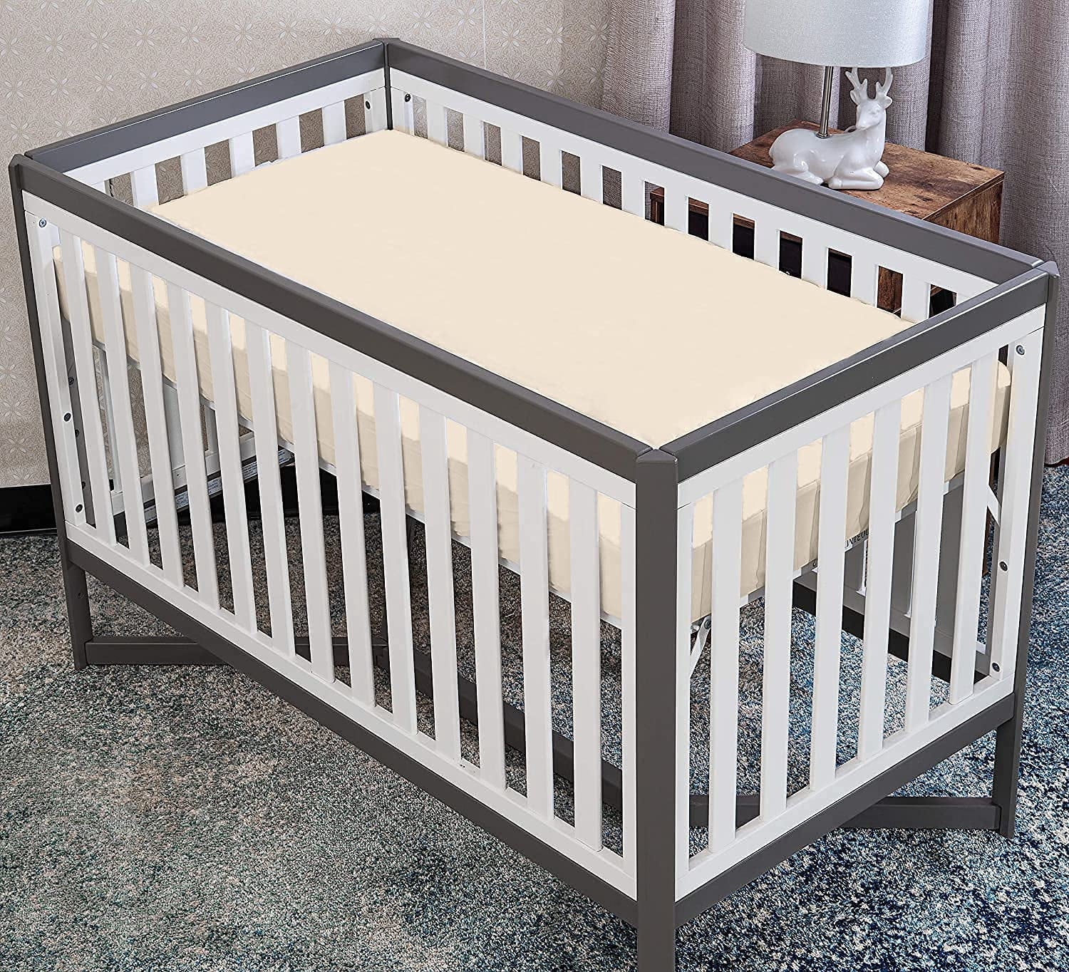 Luxurious Hotel Quality Crib Fitted Sheet – 100% Cotton – Ultra Soft, Skin-Friendly & Hypoallergenic – Deep Pocket Fi... - Image 3