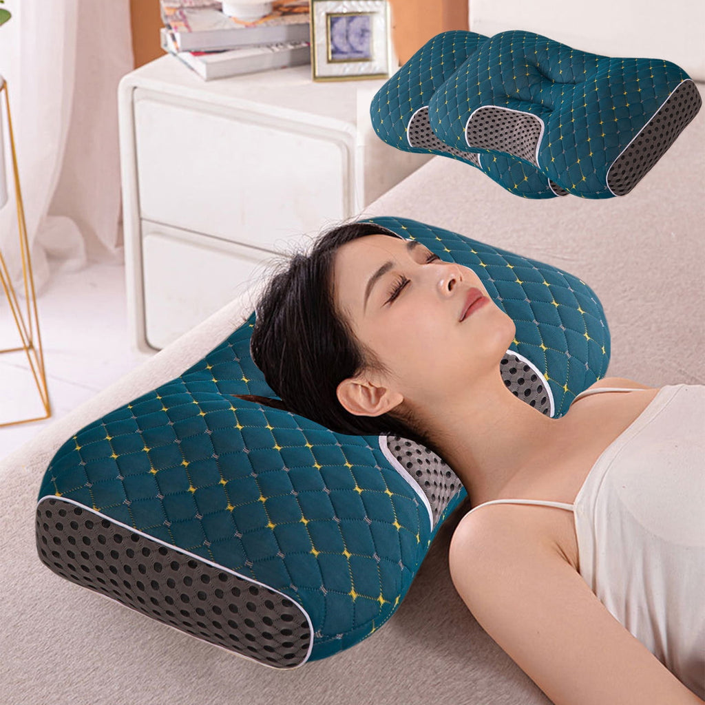 2-Pack Orthopedic Cervical Pillows For Deep Sleep Support - Non-Collapsing Memory Foam Pillow With Neck Pain Relief, ... - Image 6